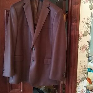 A synthetic smooth Leather Jacket by CAMILONI